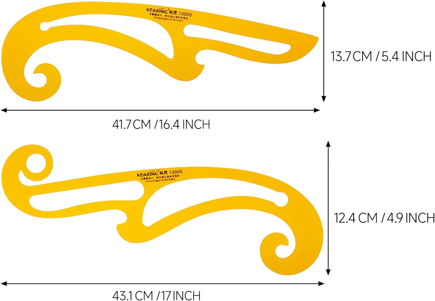 Kearing French Curve Ruler Template