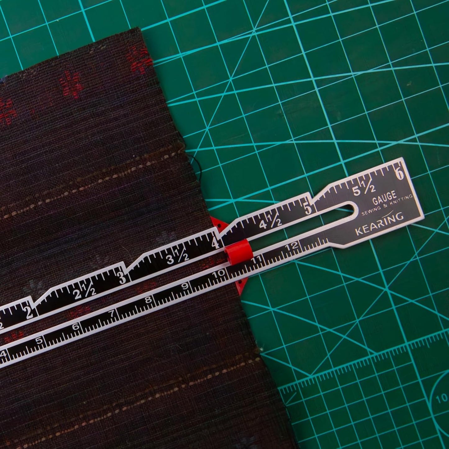 Sliding Marker Sewing Gauge 6" for Hems, Tucks, Pleats, Buttonholes