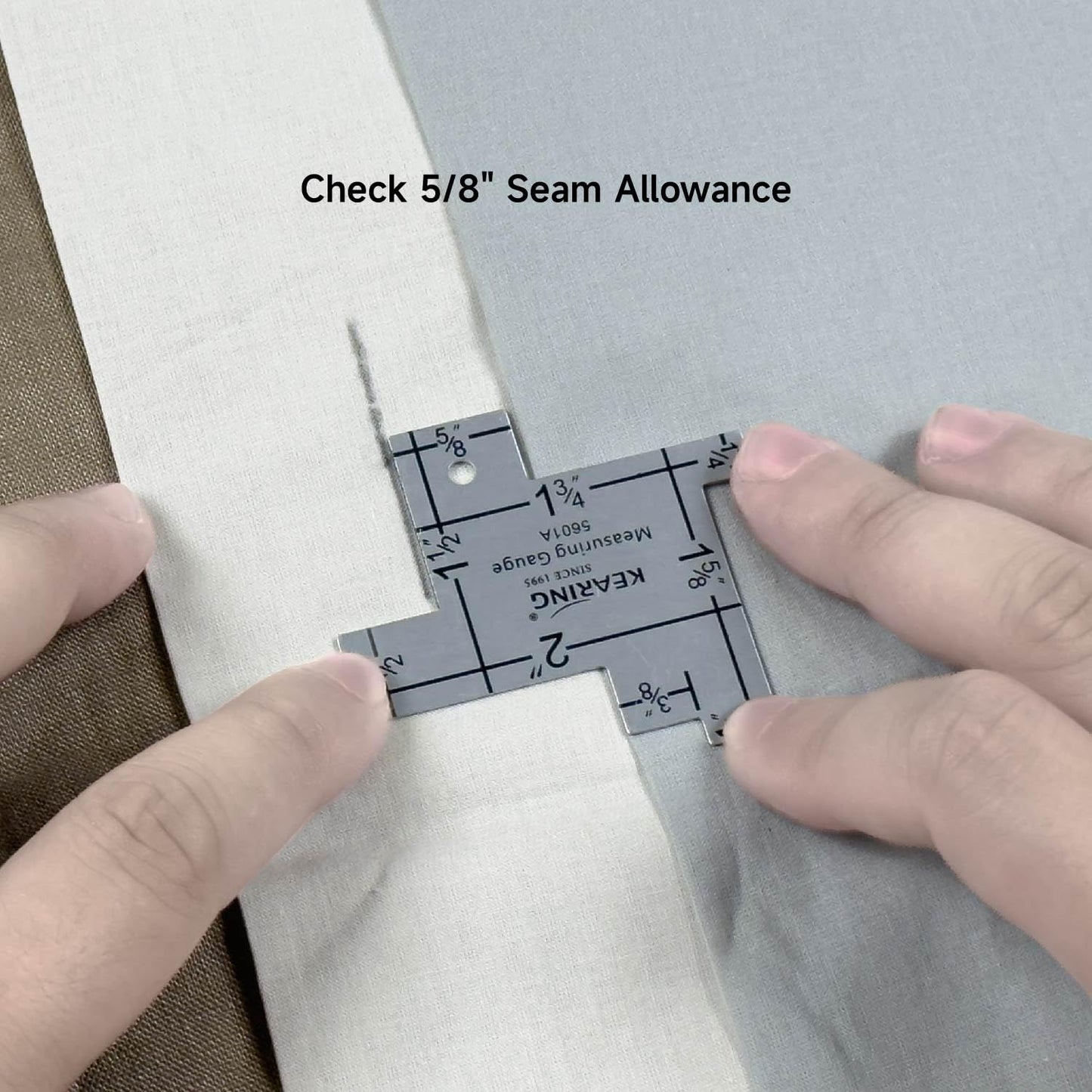 14-in-1 Measuring Gauge, Aluminum Seam Gauge Sewing Knitting Tool