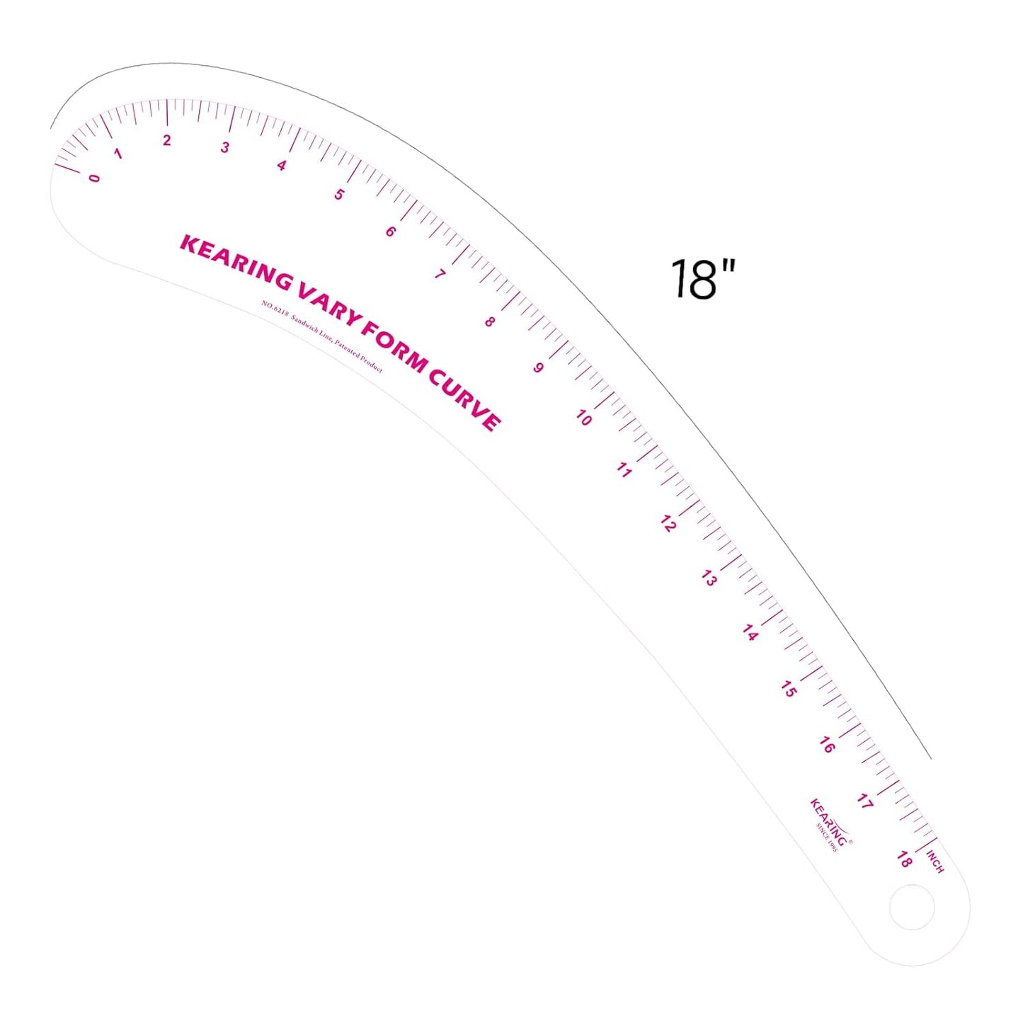 Vary Form Curve Ruler for Sewing, Pattern Making, French Curve Ruler Clear