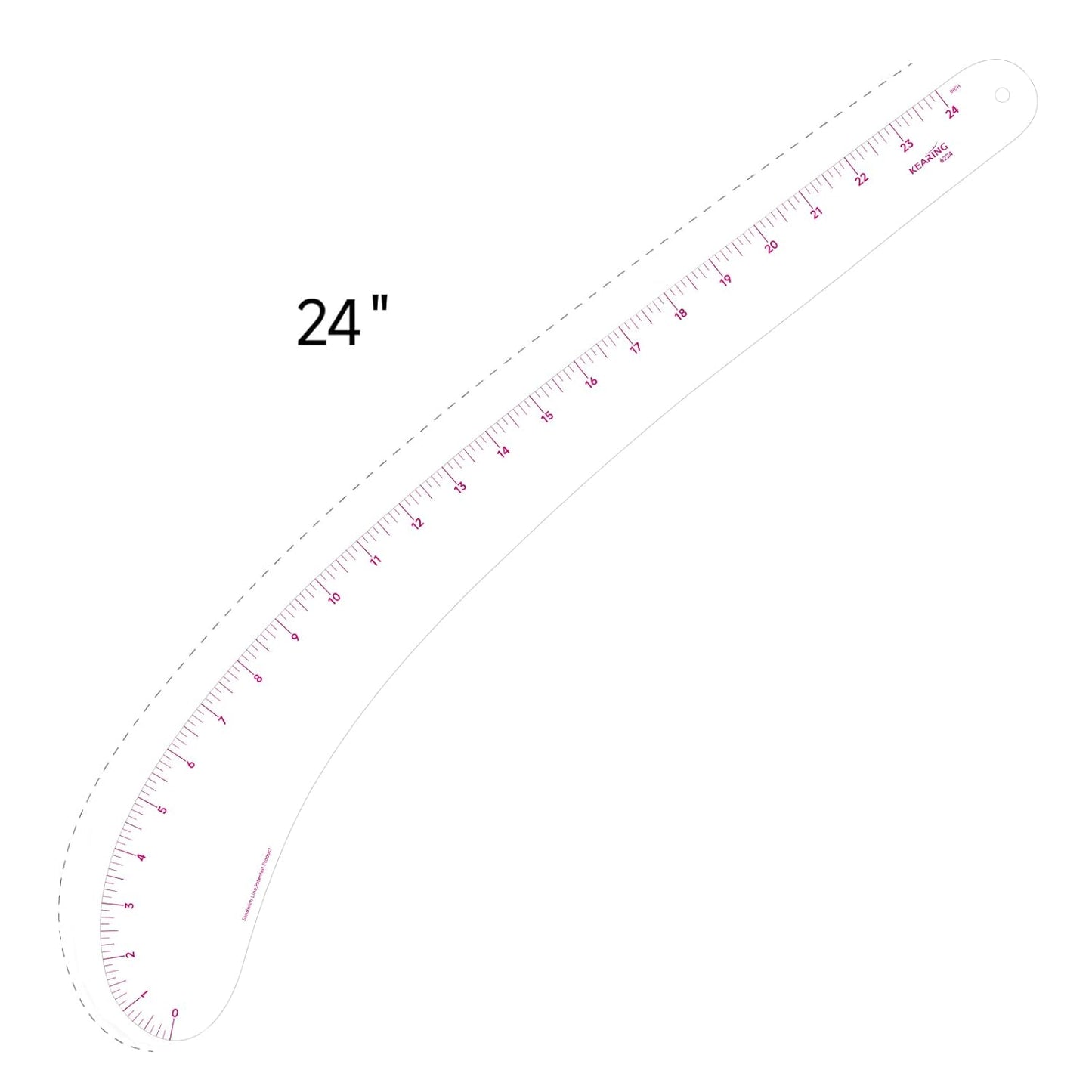 Vary Form Curve Ruler for Sewing, Pattern Making, French Curve Ruler Clear