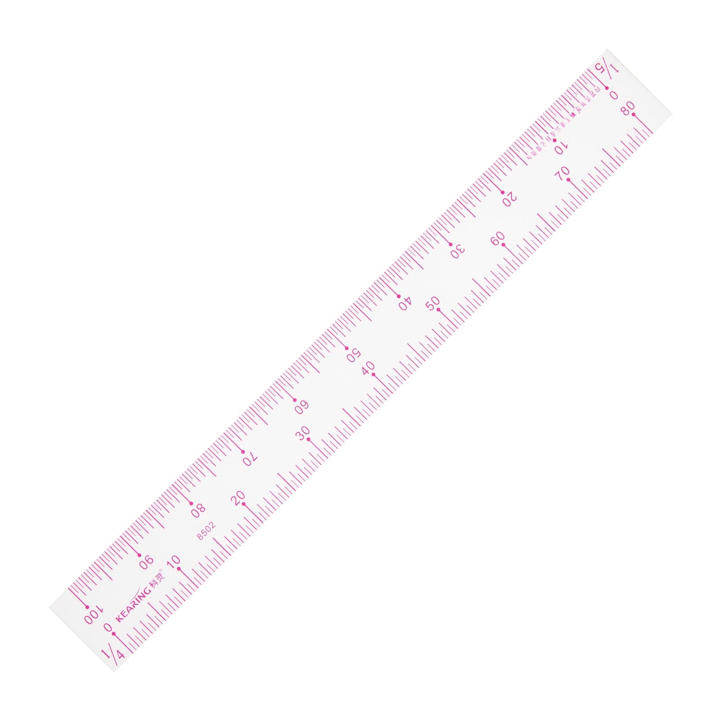 Plastic Scale Ruler 1.2mm Thick – Assorted Sizes - 8"