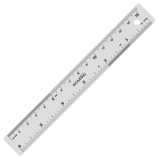 Stainless Steel Ruler with Both Imperial and Metric Markings – Assorted Sizes