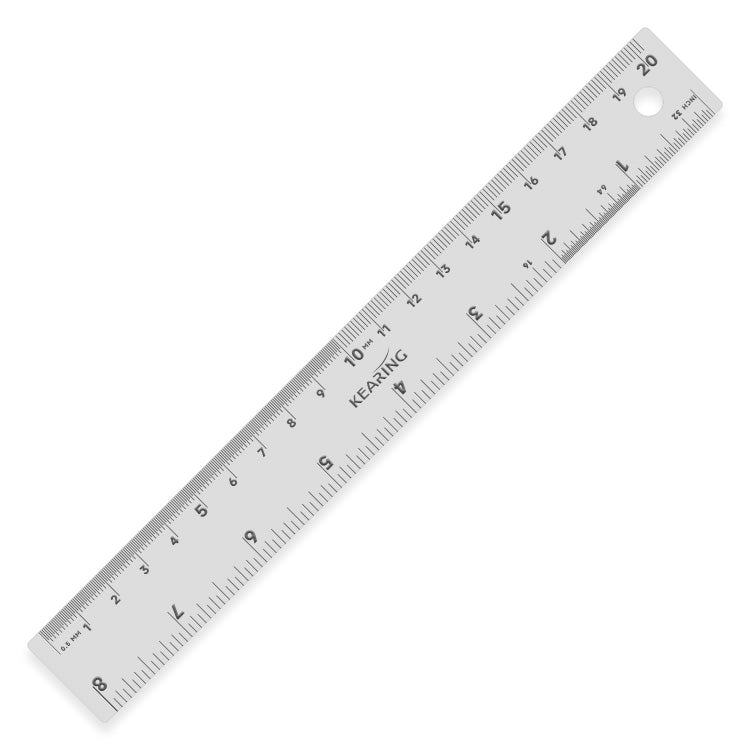 Stainless Steel Ruler with Both Imperial and Metric Markings – Assorted Sizes