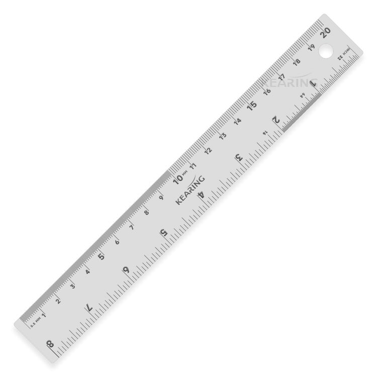 Stainless Steel Ruler with Both Imperial and Metric Markings – Assorted Sizes