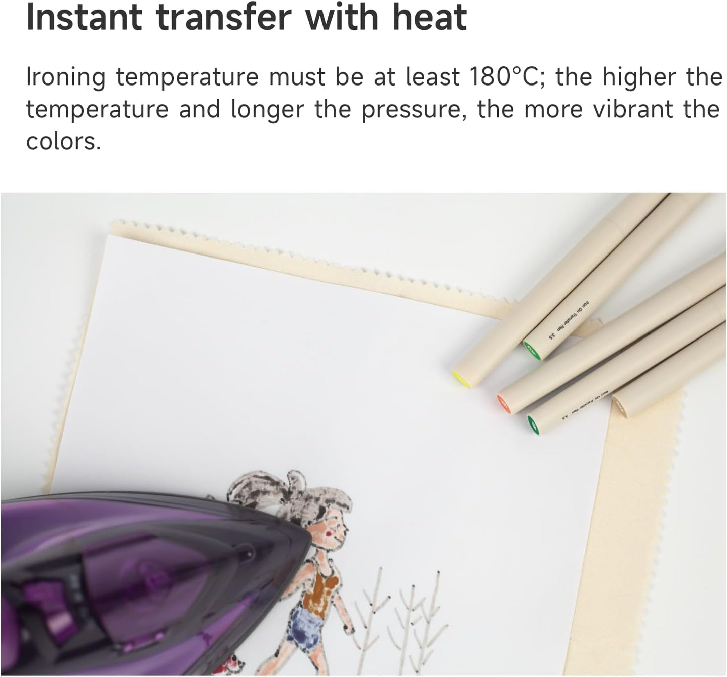 Iron On Transfer Pens Set, Embroidery Heat Transfer Marker