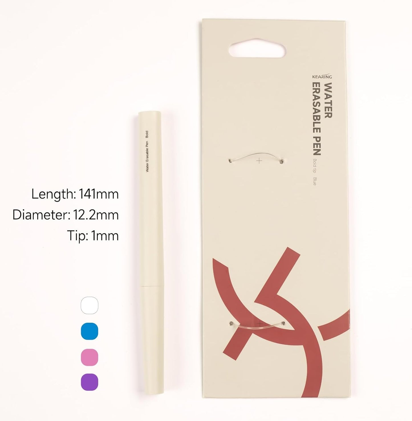 White Water Erasable Marking Pen for Fabric, Smooth Touch Disappearing Ink