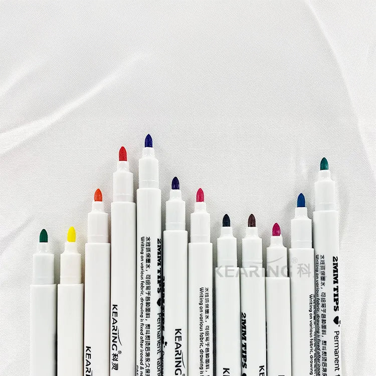 Permanent DIY Fabric Marker Set - Assorted