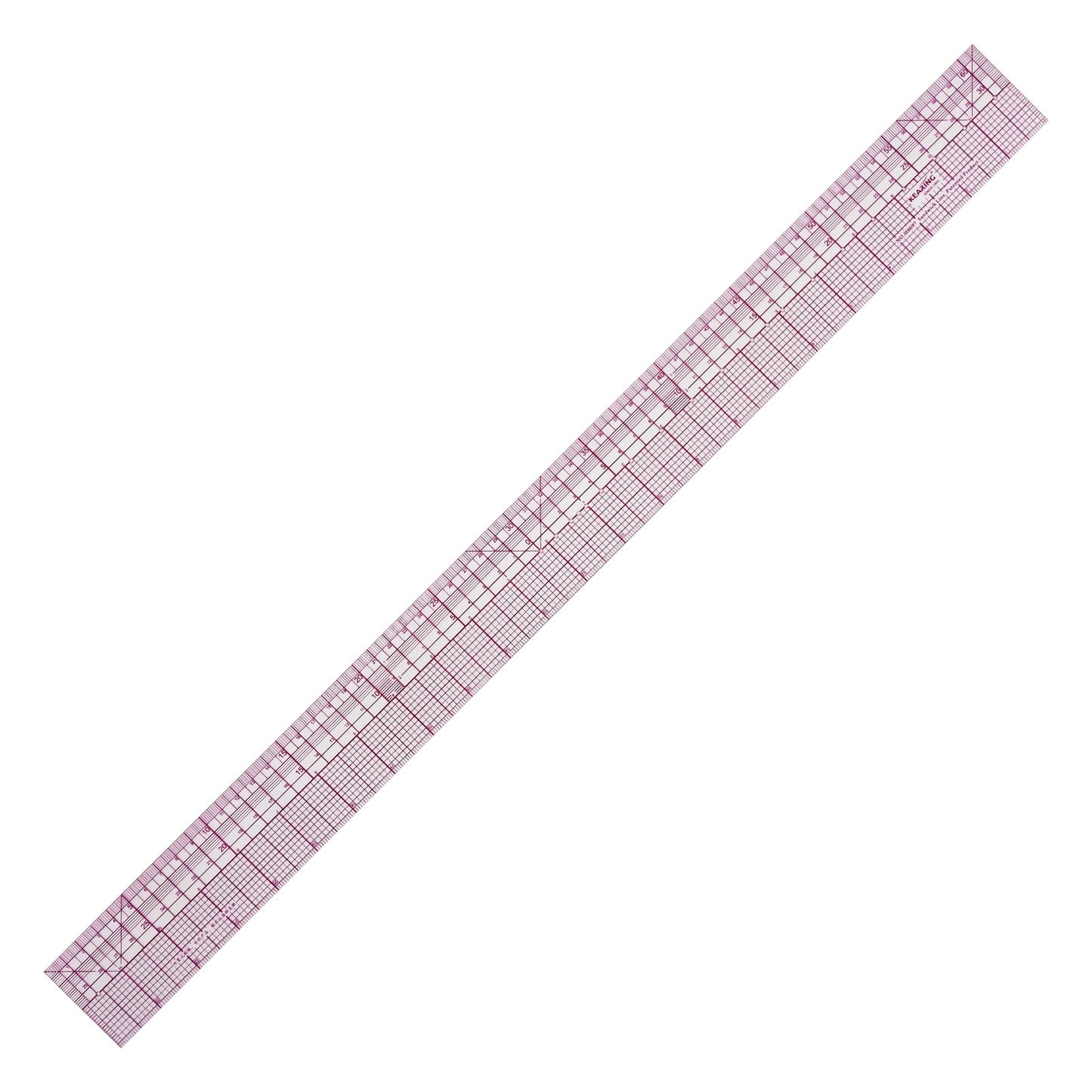 Clear Sewing Graph Ruler, Dual Imperial and Metric Markings