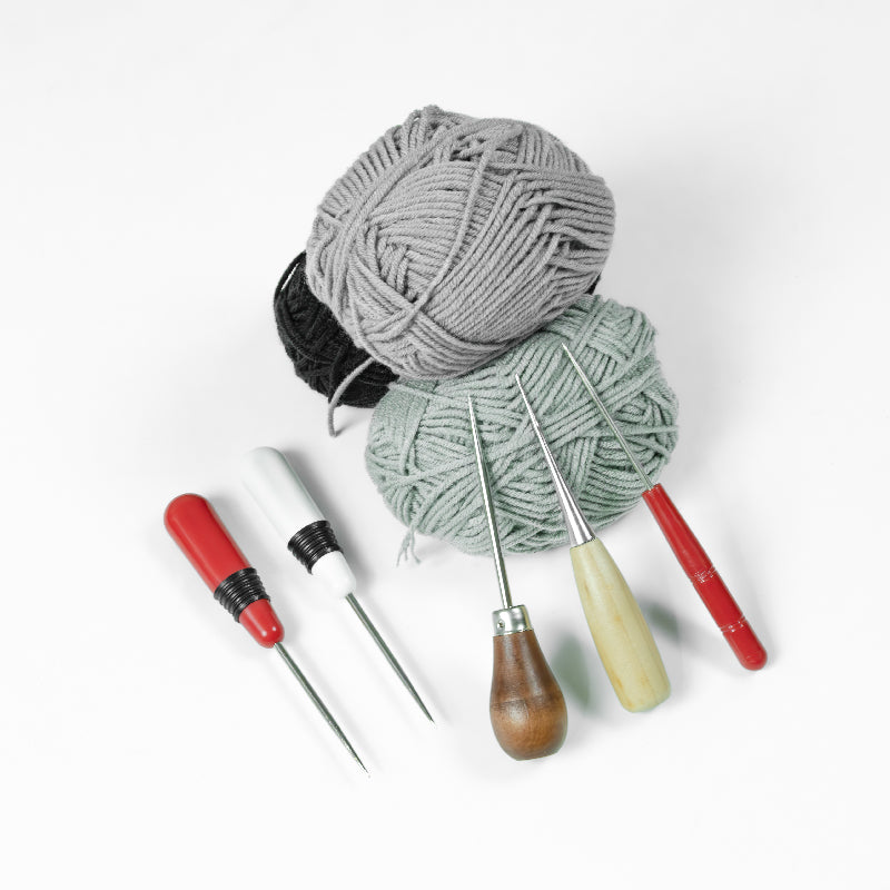 Sewing Tailor Awl with Plastic Handle - Needle Length 2.1" / 55mm