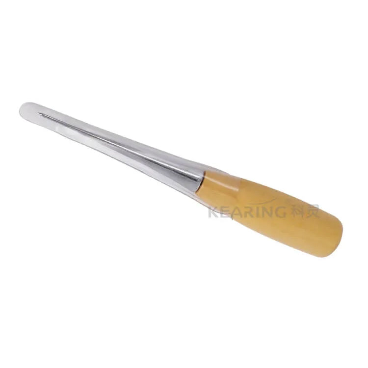 Slimline Tailor Awl Needle with Wood Handle - Needle Length 2.6" / 65mm