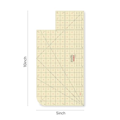Hot Hem Ruler, Patented Heat Resistant Non-Slip Hot Ironing Ruler