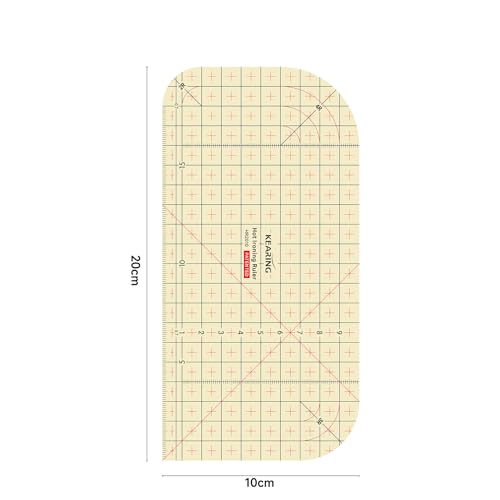 Hot Hem Ruler, Patented Heat Resistant Non-Slip Hot Ironing Ruler