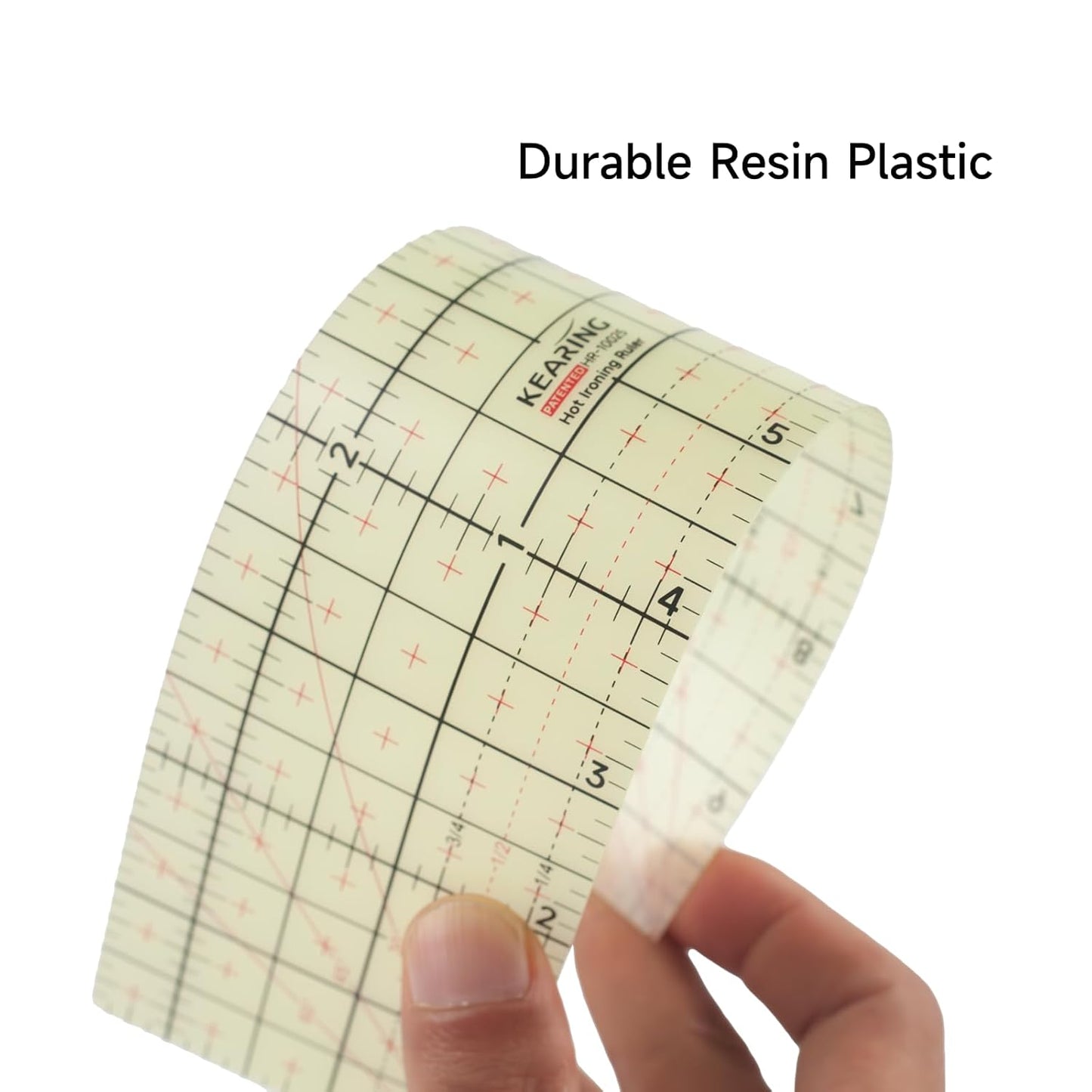Hot Hem Ruler, Patented Heat Resistant Non-Slip Hot Ironing Ruler