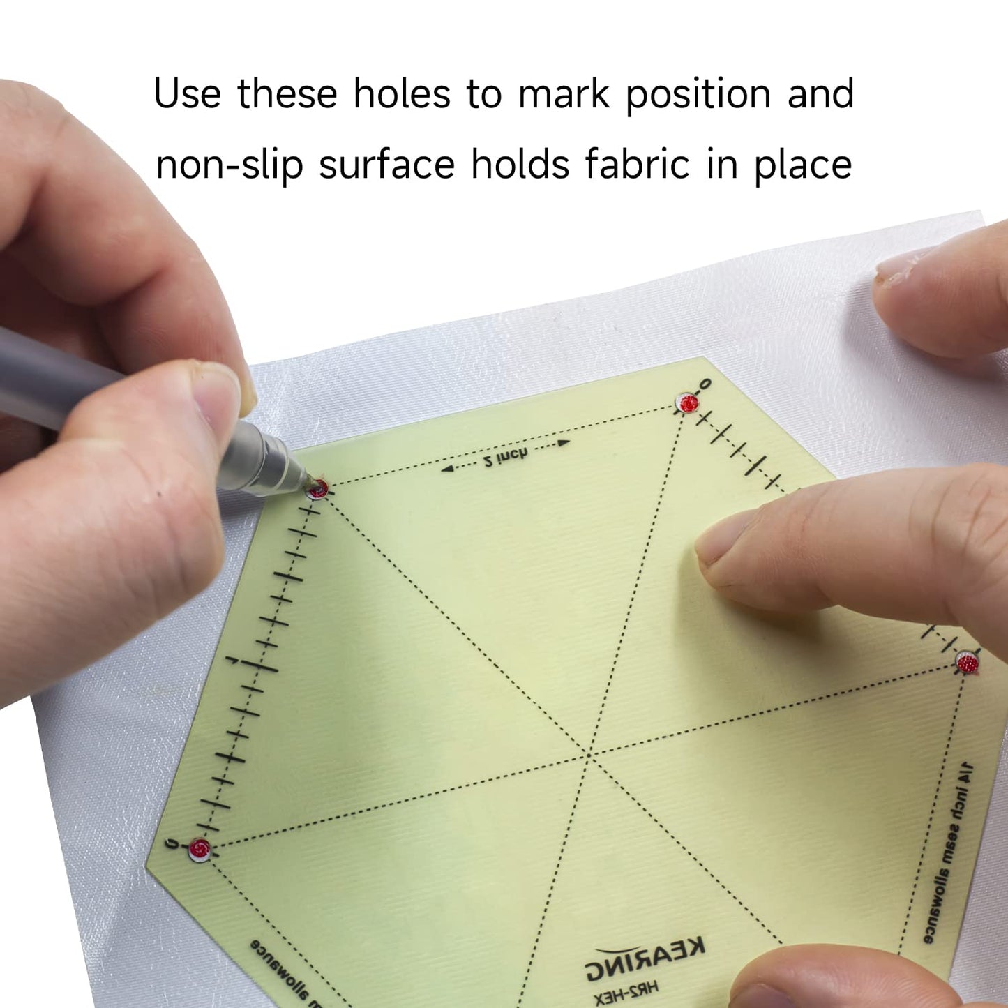 Hot Hem Ruler Template Set 5 Piece, Patented Heat Resistant Non-Slip