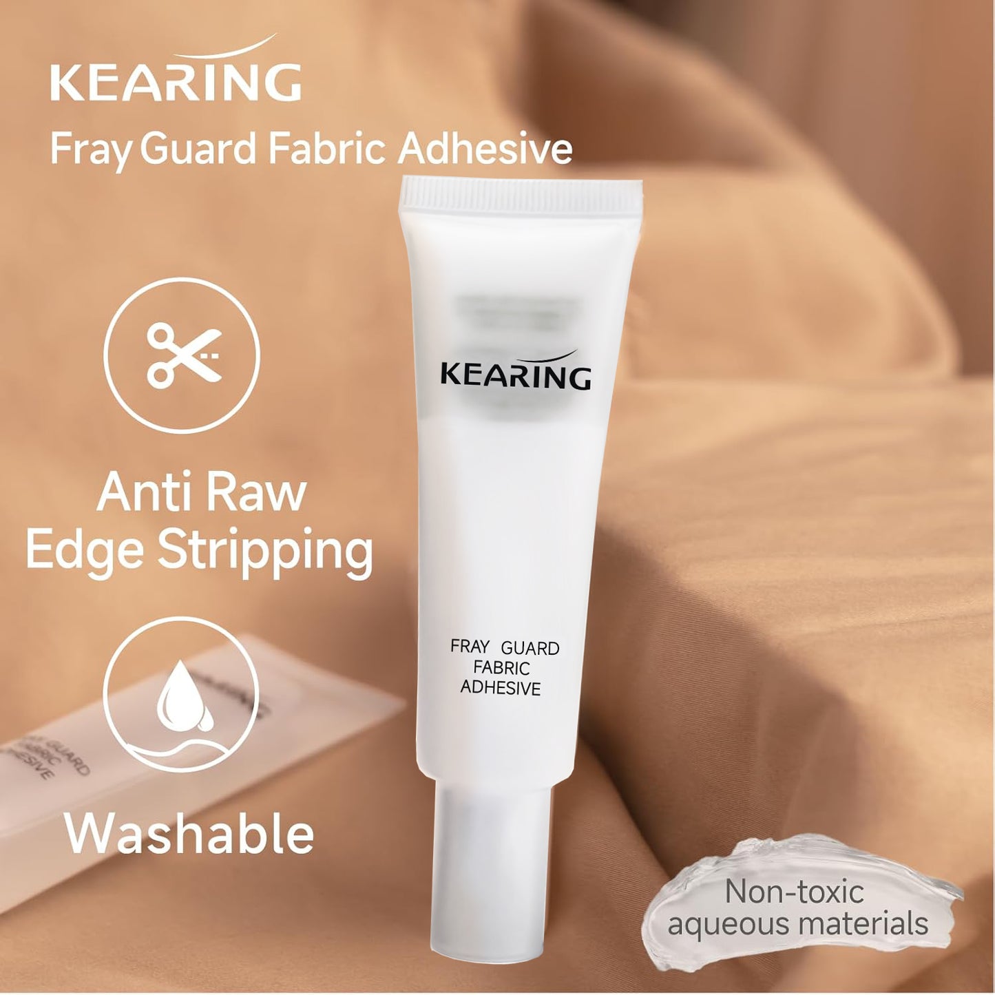 Fray Guard Fabric Adhesive for Fray Prevention and Edge Sealing, 0.85oz / 25ml