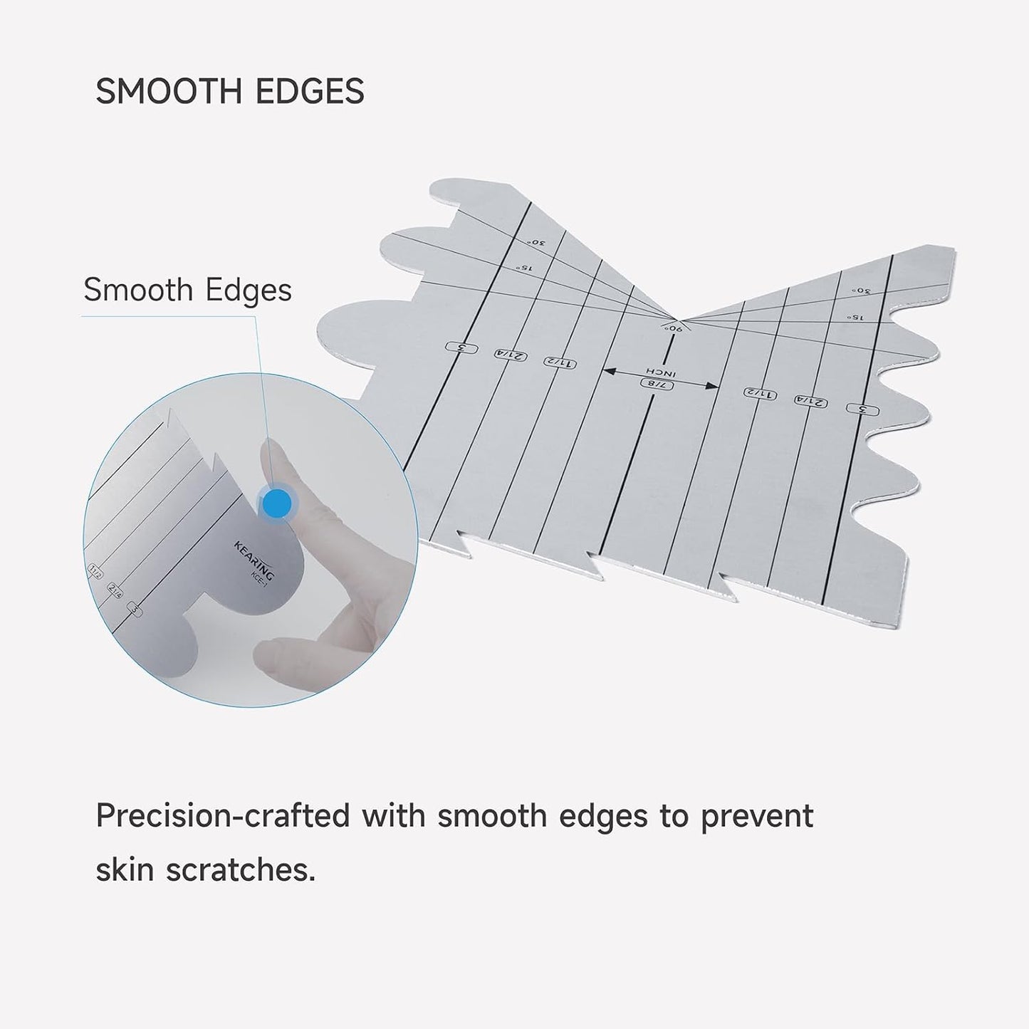 Aluminum Cutting Edge Ruler - Stainless Steel Cutting Ruler for Cutting and Sealing Fabric Ribbons, Perfect for Quilting and Crafting