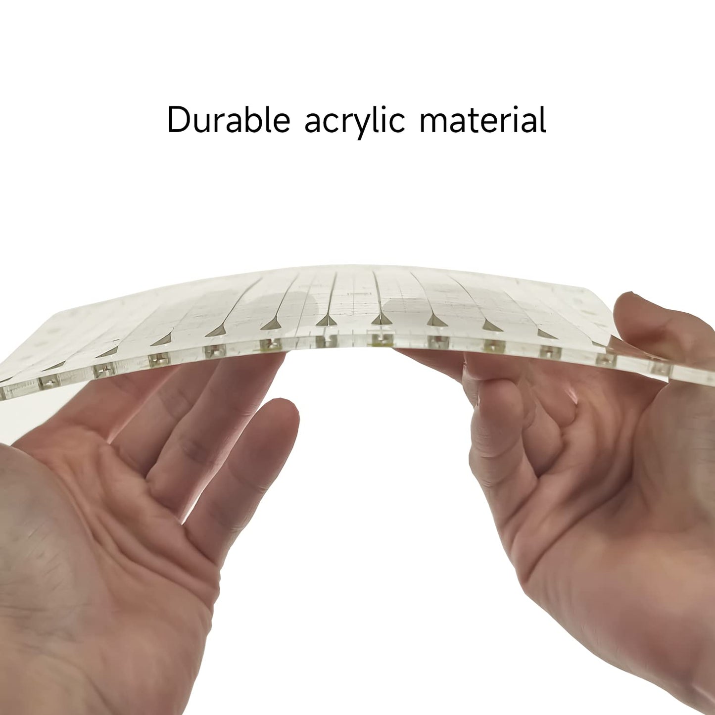 Large Slotted Quilting Ruler, Non-Slip Stripology Acrylic Ruler, 6.5" or 18.5"