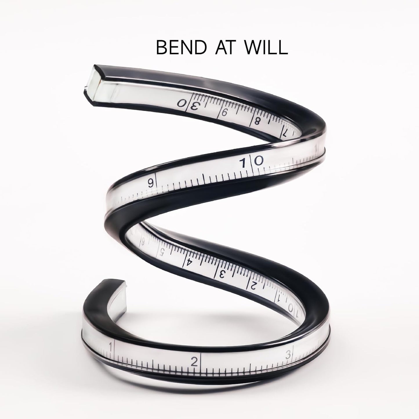 Kearing Flexible Curve Ruler, Bendable Rulers for Engineering Drawing, Sewing