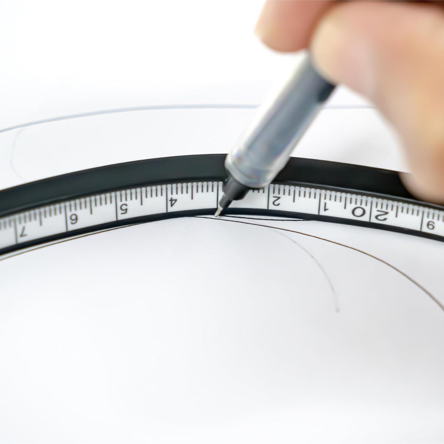 Kearing Flexible Curve Ruler, Bendable Rulers for Engineering Drawing, Sewing