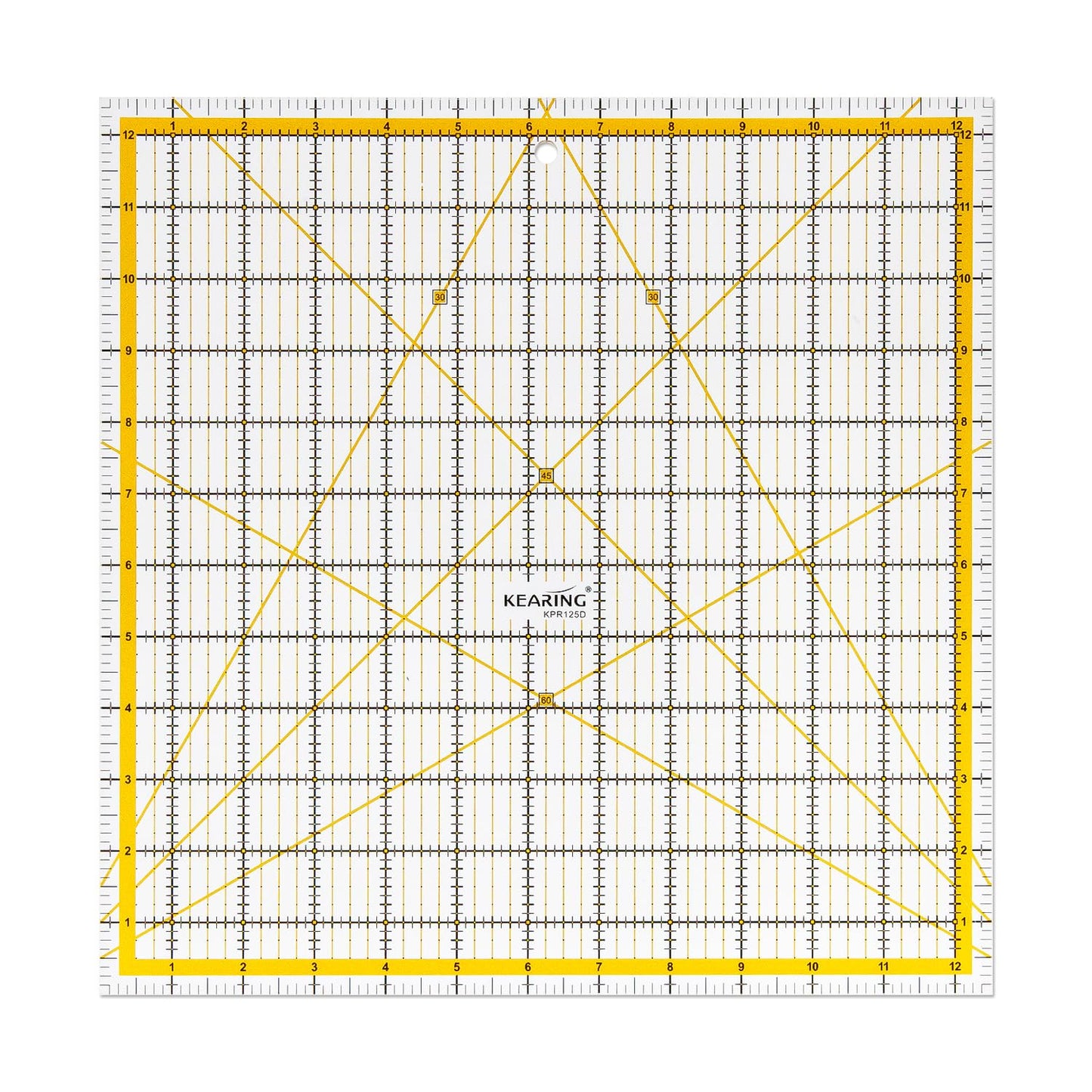Patchwork Quilting Ruler, Non-Slip Acrylic Sewing Ruler for Cutting Fabric