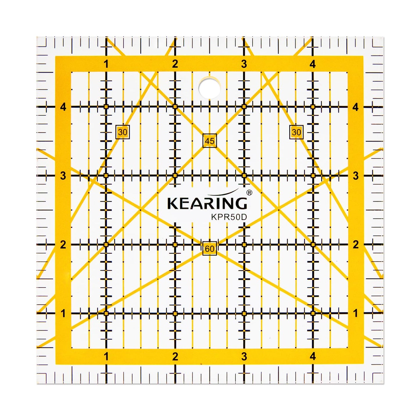 Patchwork Quilting Ruler, Non-Slip Acrylic Sewing Ruler for Cutting Fabric