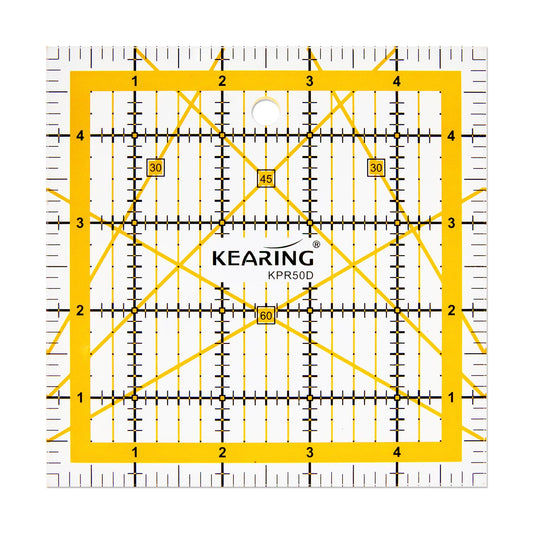 Square Quilting Ruler with Anti-Slip Back – Patchwork & Sewing Ruler in Multiple Sizes