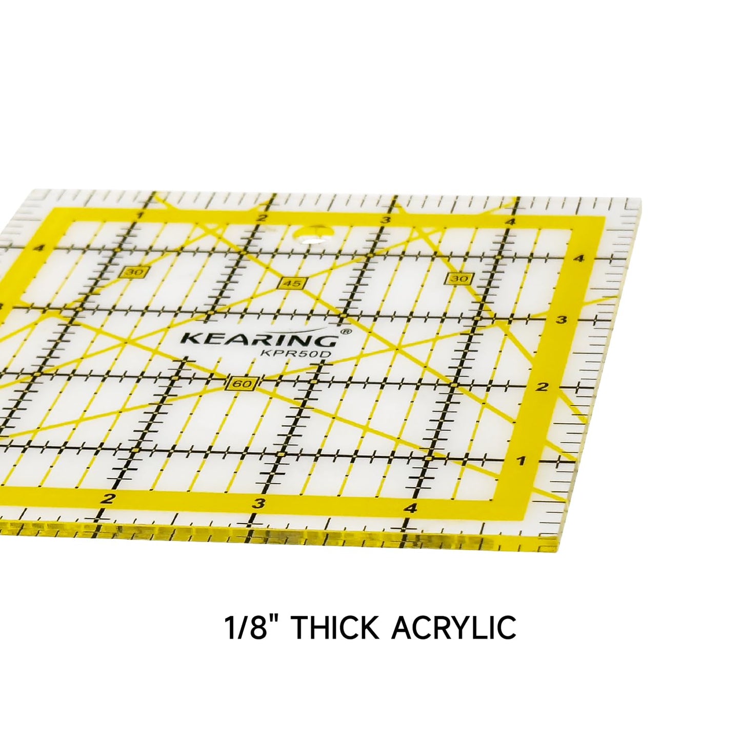 Patchwork Quilting Ruler, Non-Slip Acrylic Sewing Ruler for Cutting Fabric