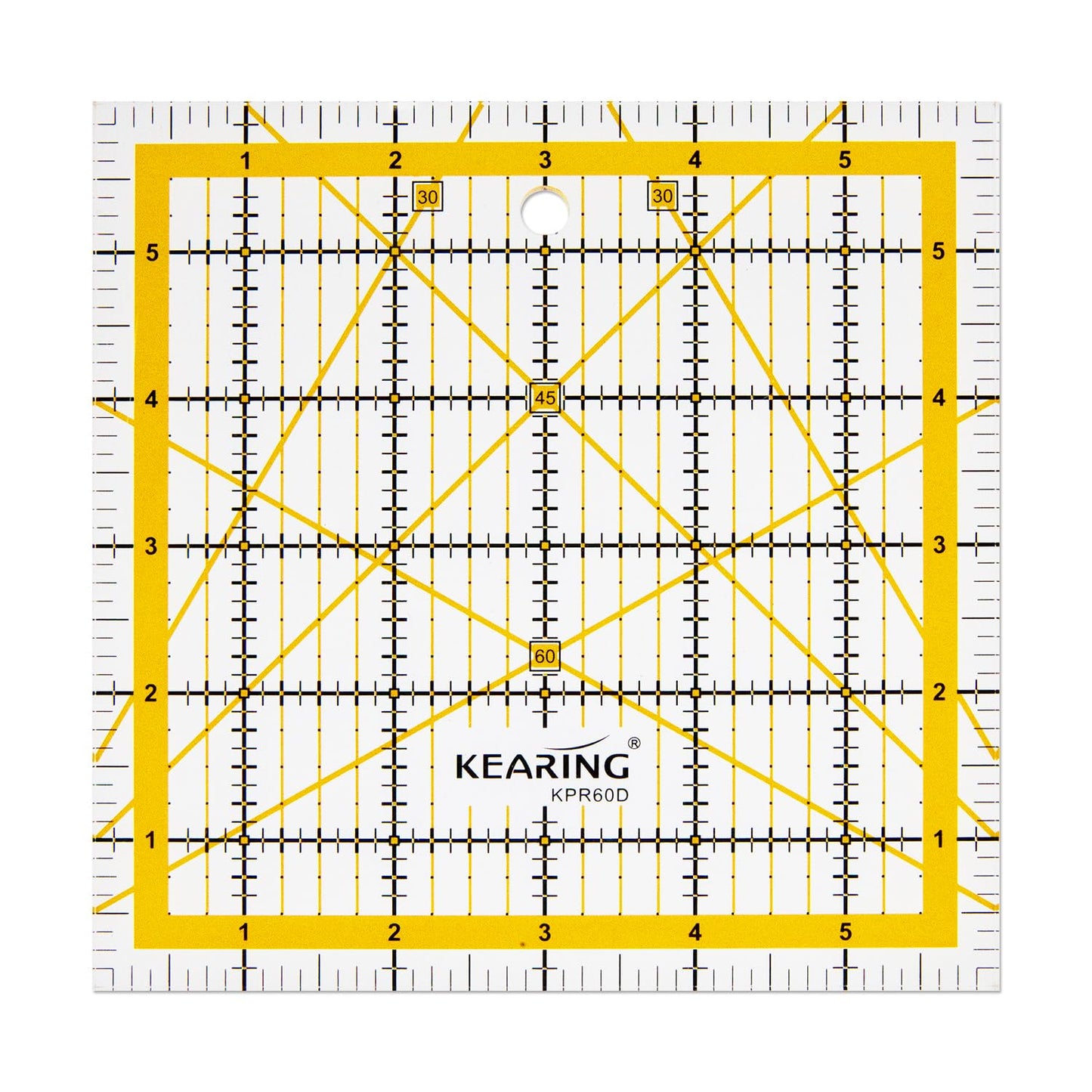 Patchwork Quilting Ruler, Non-Slip Acrylic Sewing Ruler for Cutting Fabric