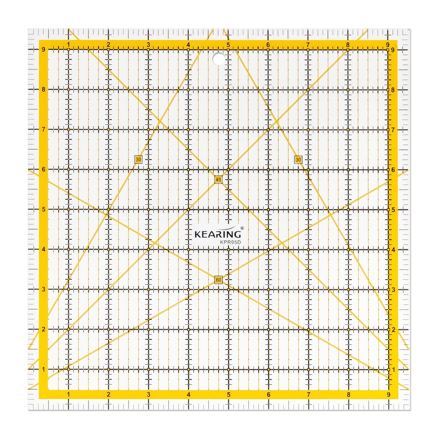 Patchwork Quilting Ruler, Non-Slip Acrylic Sewing Ruler for Cutting Fabric