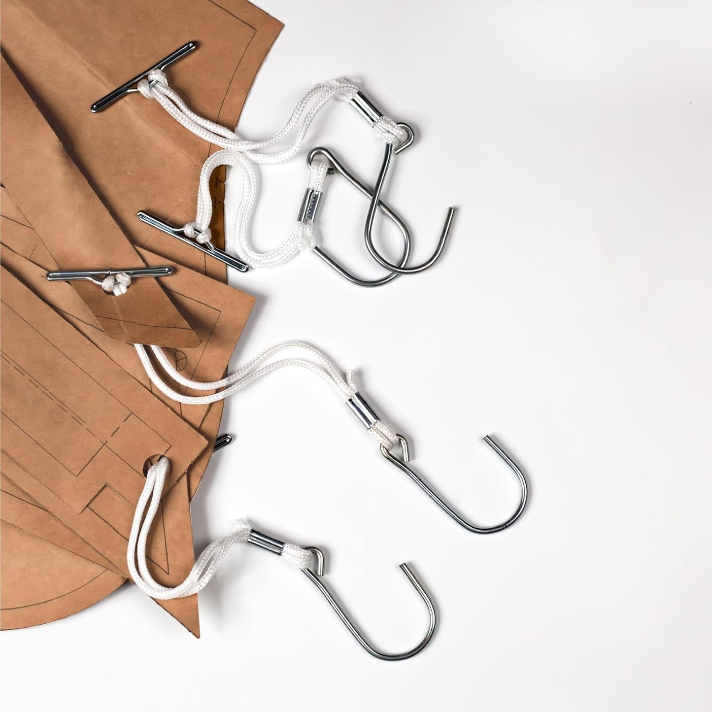 Kearing Pattern Hooks for Sewing Pattern Storage, Hardened Steel Hooks