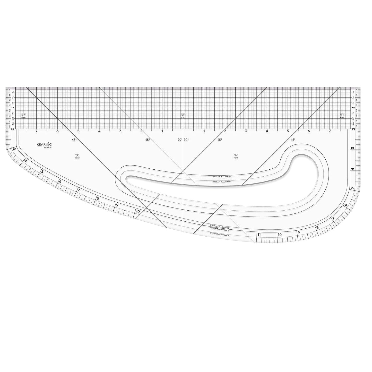 Multi-functional Sewing Curve Ruler. Patented Pattern Master Ruler, Side Curve