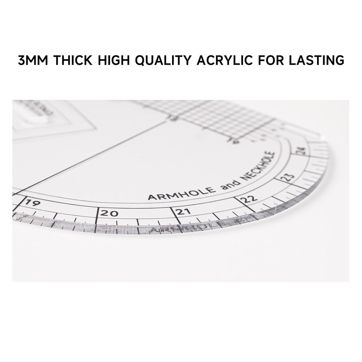 Multi-functional Sewing Curve Ruler. Patented Pattern Master Ruler, Side Curve