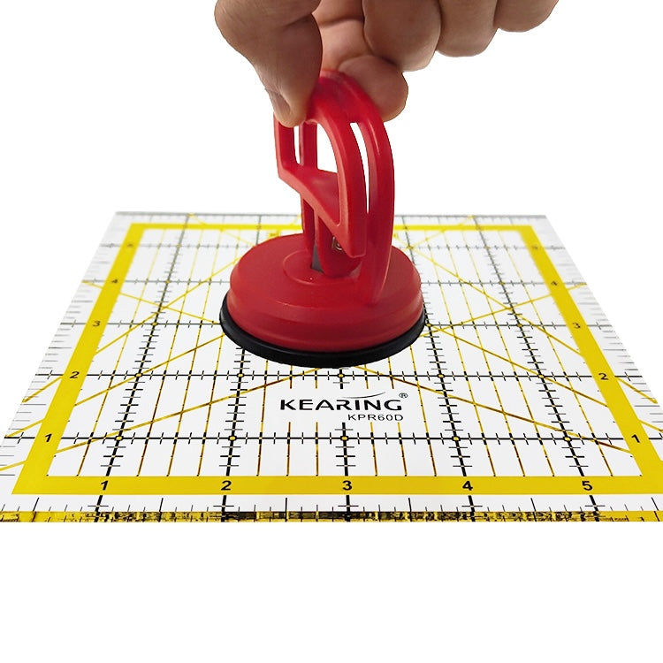 Suction Cup Ruler Handle for Quilting and Sewing Rulers