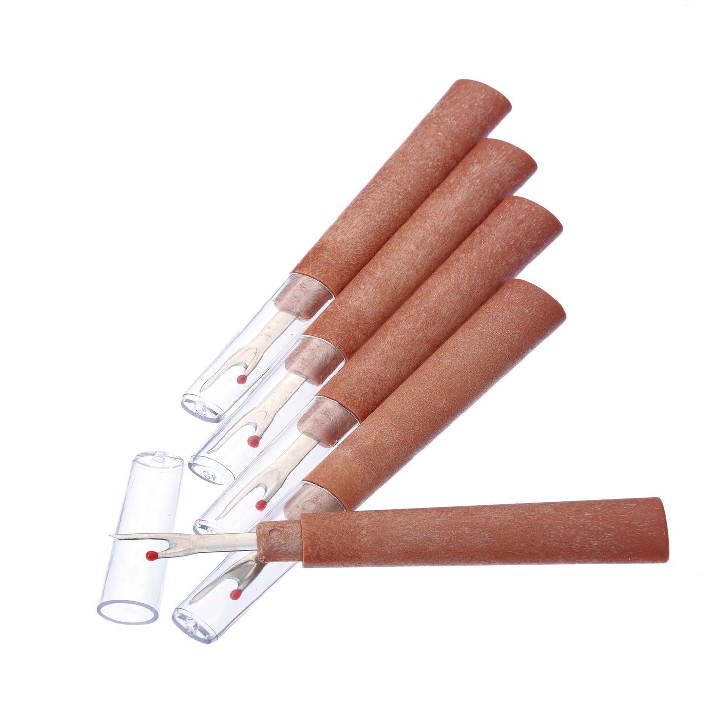 Seam Ripper with Faux Wood Handle and Cover - 5" / 12.5cm