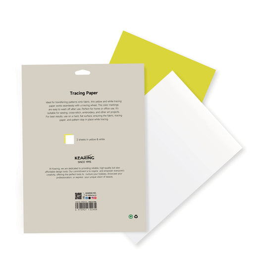 Dressmakers Tracing Paper Yellow and White, Large Sized 32" x 22"