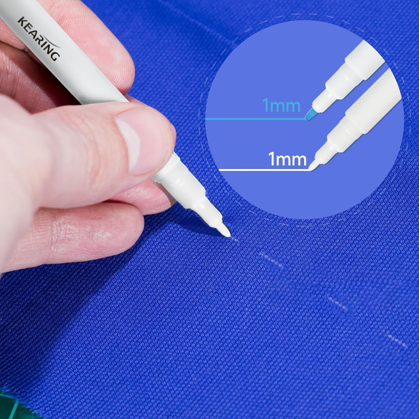 Water Erasable Pens Blue or White, 12-Pack