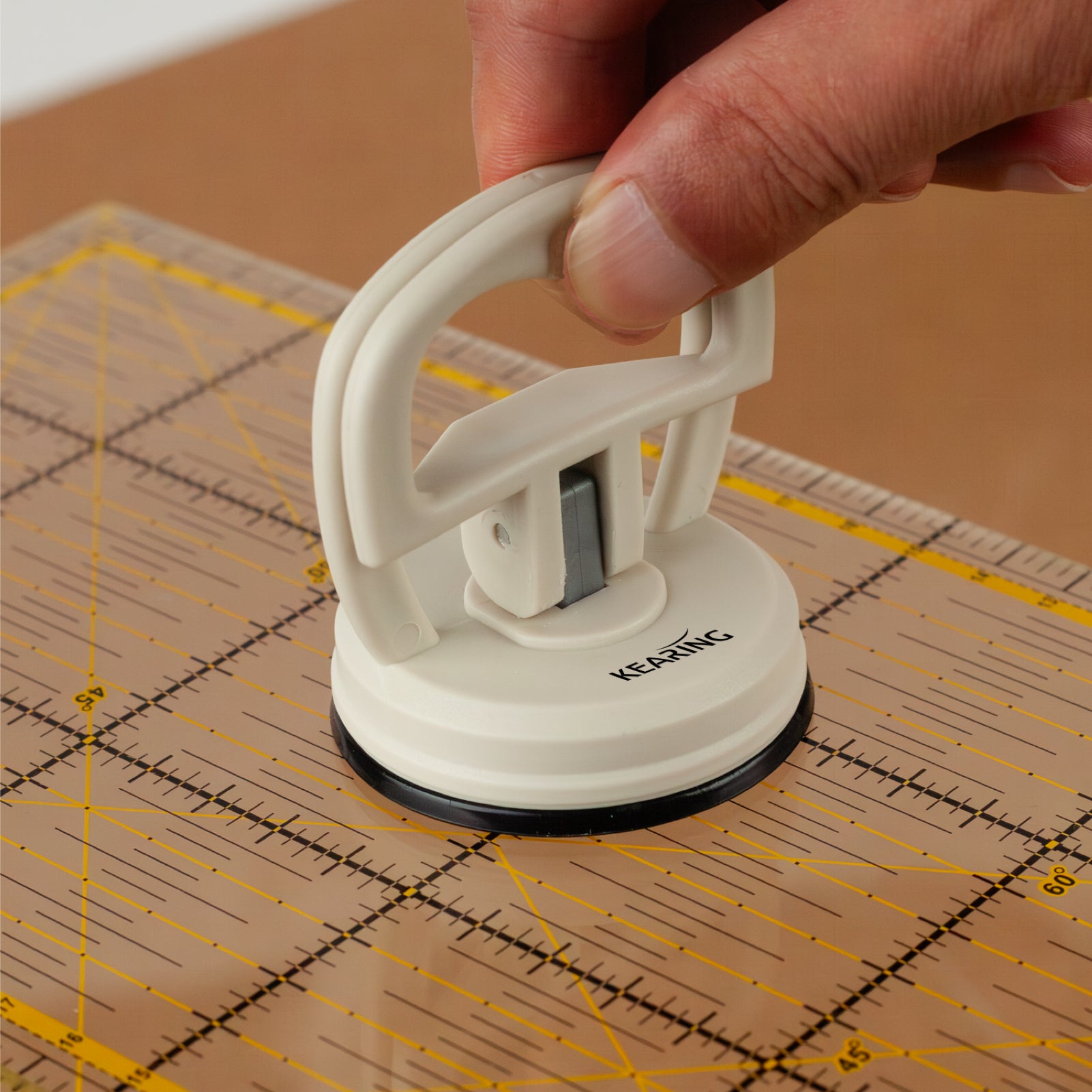 Suction Cup Ruler Handle for Quilting and Sewing Rulers