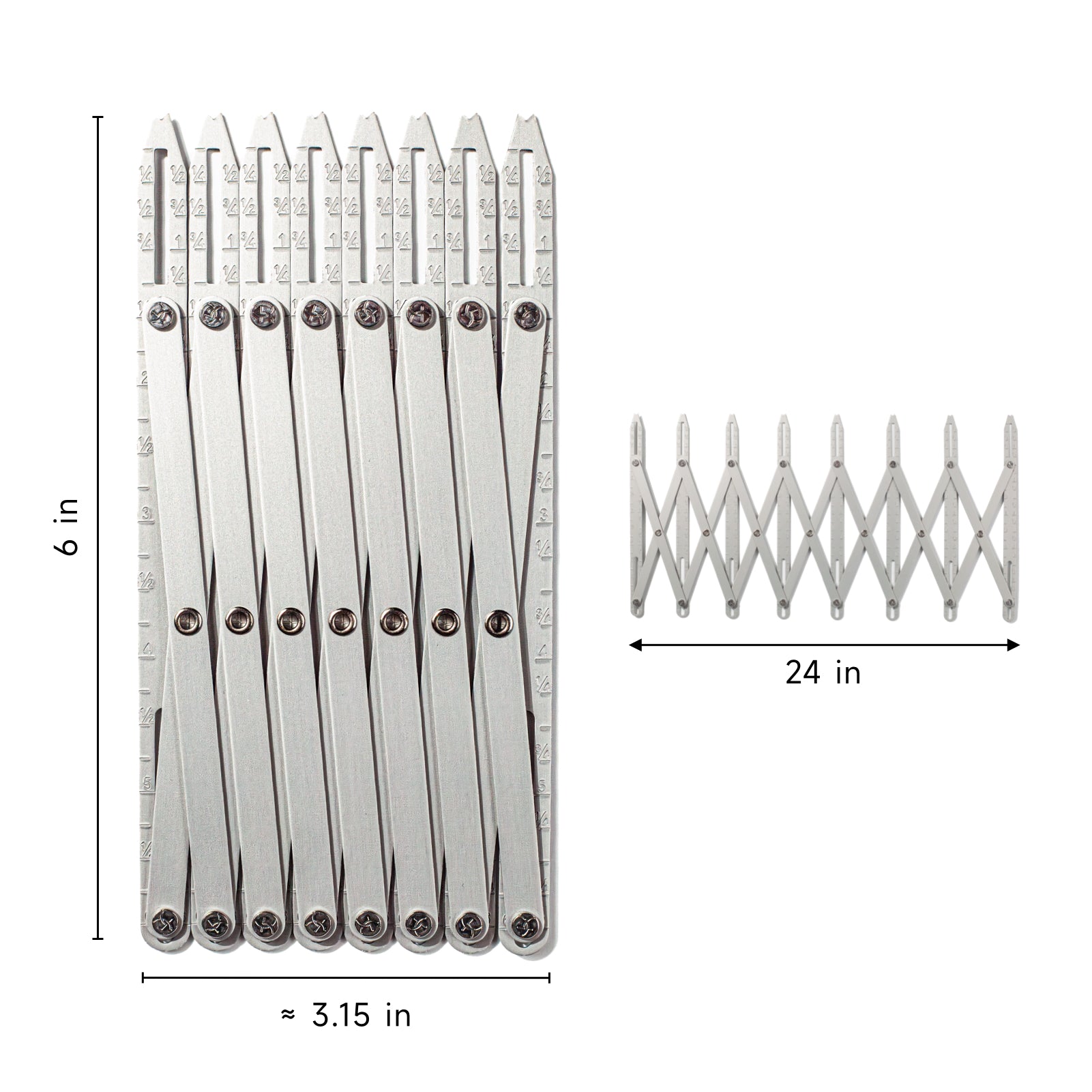 Kearing Expanding Sewing Gauge :Divide Fabric into Perfect Intervals