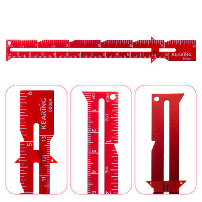 Sliding Marker Sewing Gauge for Hems, Tucks, Pleats, Buttonholes - 6" or 7"
