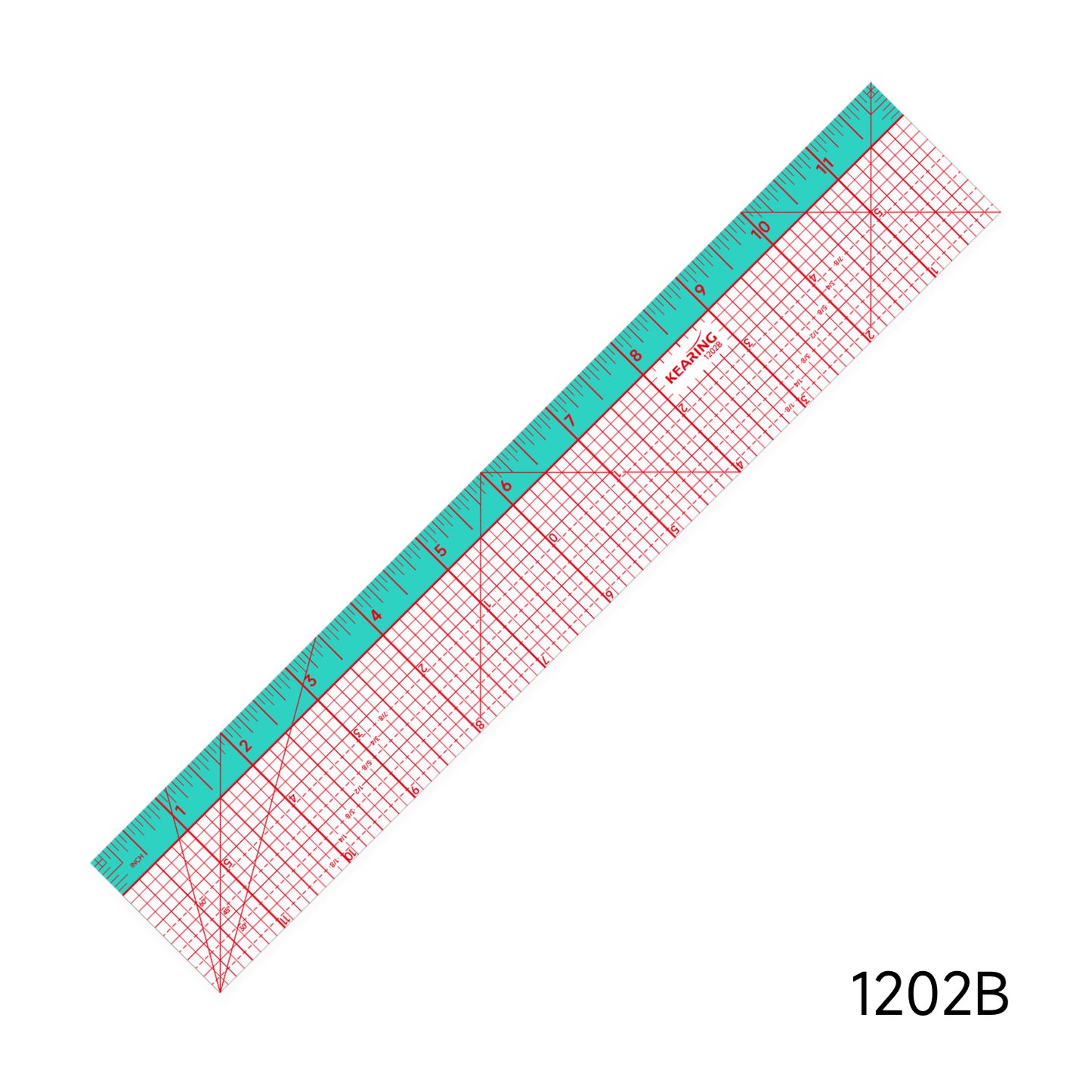 Kearing® Dual-Color Non-Slip Pattern Grading Ruler