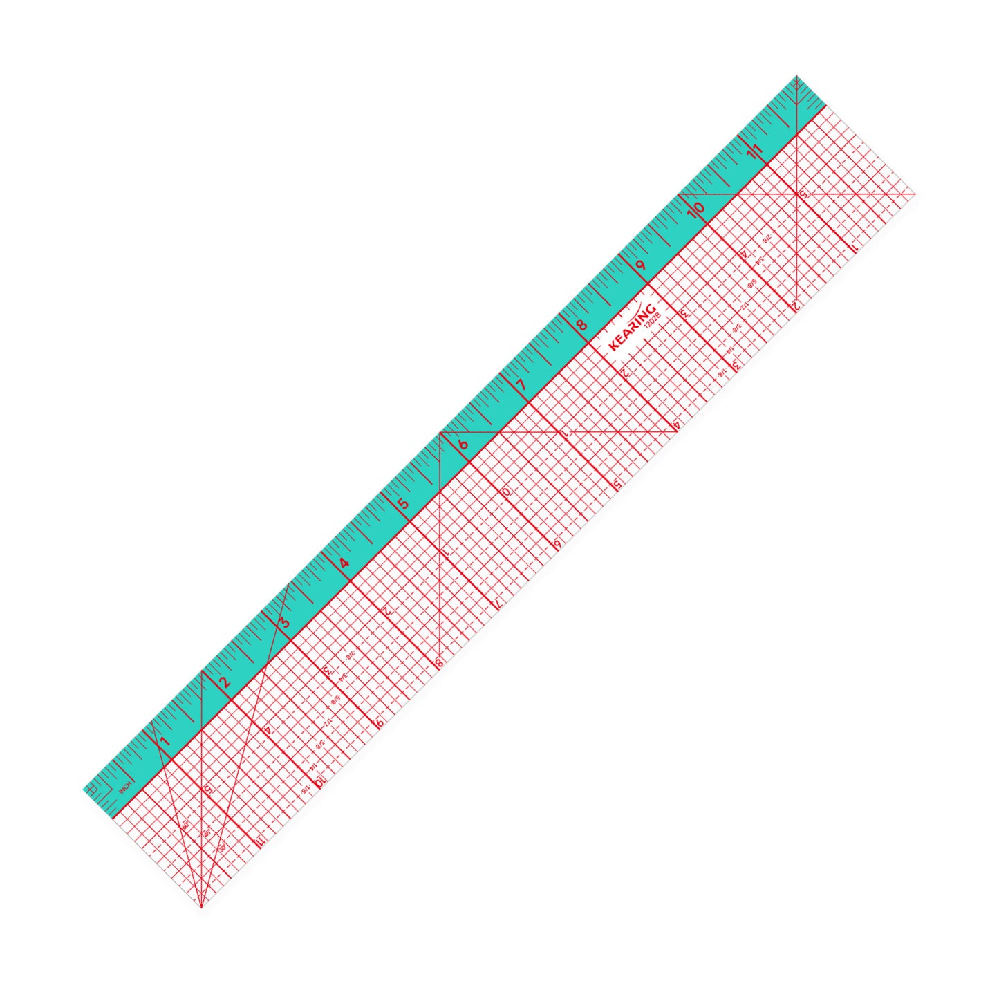 Kearing® Dual-Color Non-Slip Pattern Grading Ruler