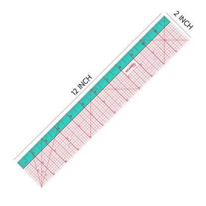 Kearing® Dual-Color Non-Slip Pattern Grading Ruler