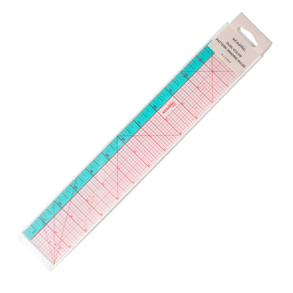 Kearing® Dual-Color Non-Slip Pattern Grading Ruler
