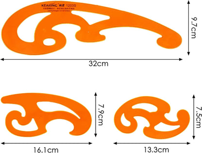 Kearing French Curve Ruler Template