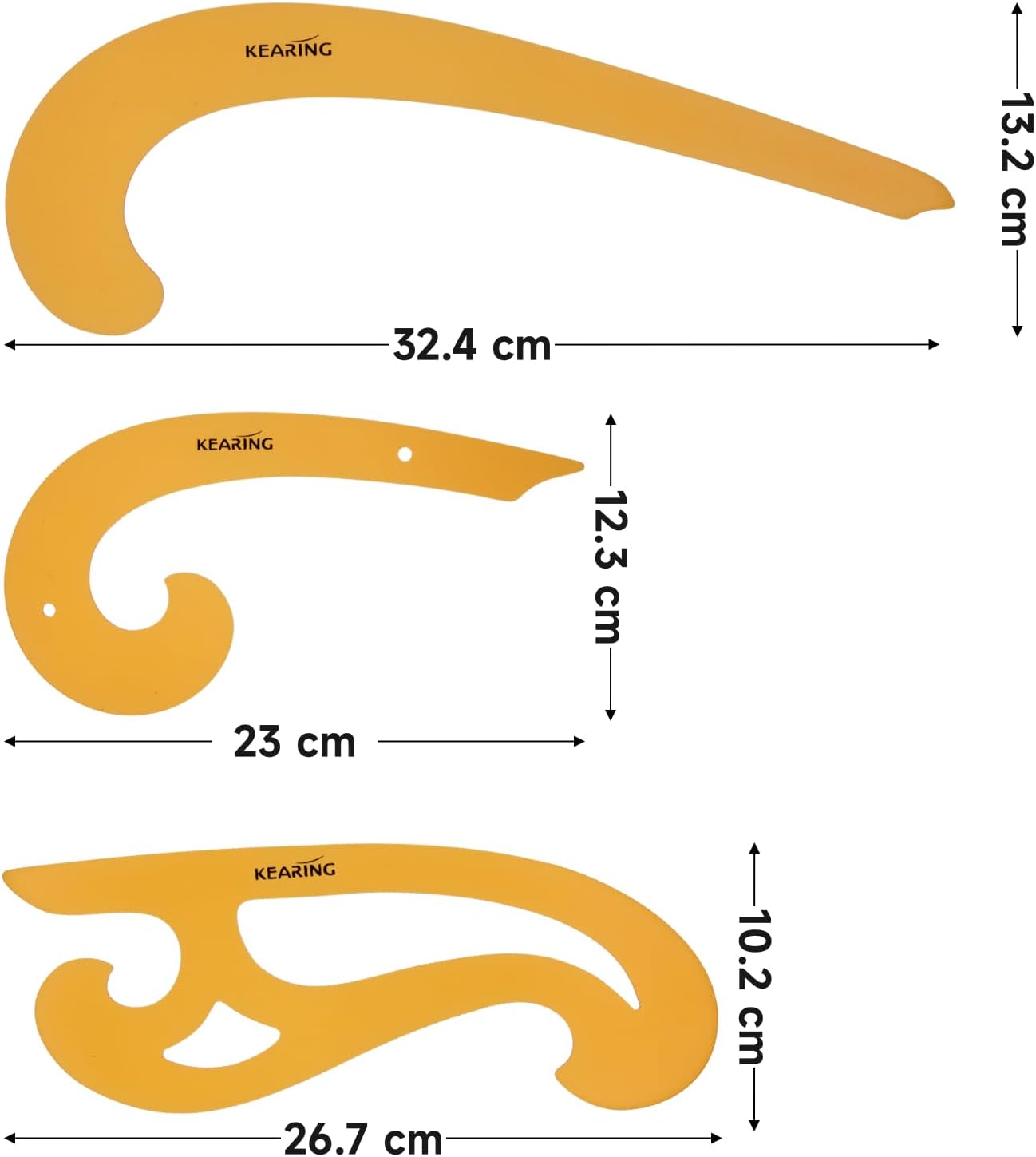 Kearing French Curve Ruler Template