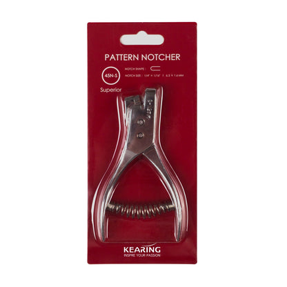 Kearing® 45N-S Stainless Steel Pattern Notcher Pro – 1/4″ × 1/16″ Seam & Dart Marker