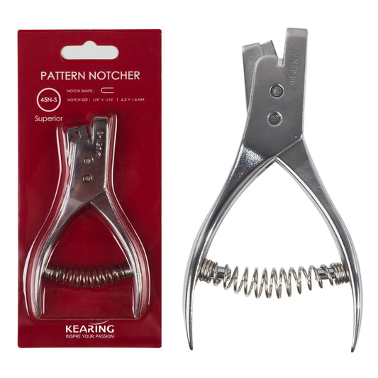 Kearing® 45N-S Stainless Steel Pattern Notcher Pro – 1/4″ × 1/16″ Seam & Dart Marker