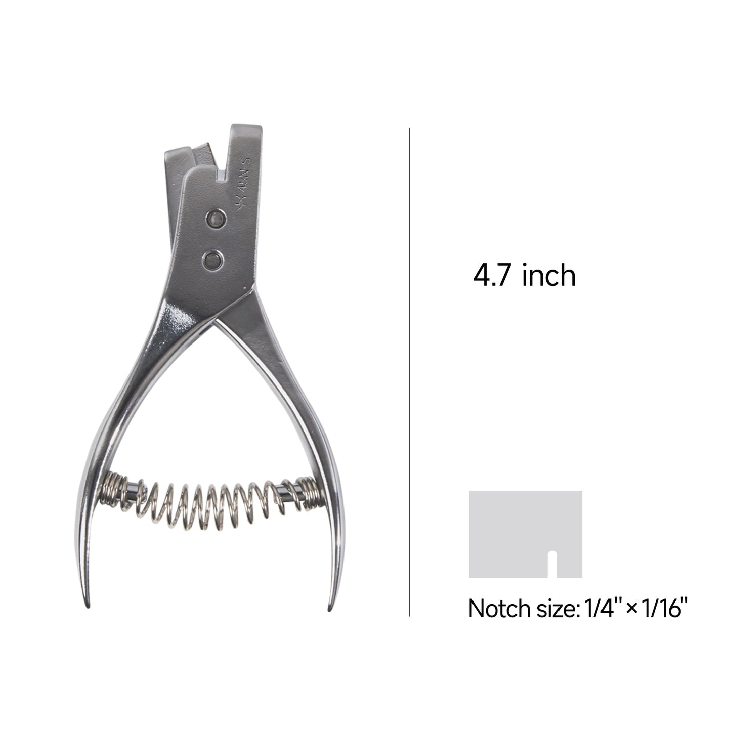 Kearing® 45N-S Stainless Steel Pattern Notcher Pro – 1/4″ × 1/16″ Seam & Dart Marker