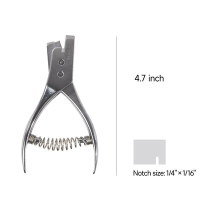 Kearing® 45N-S Stainless Steel Pattern Notcher Pro – 1/4″ × 1/16″ Seam & Dart Marker